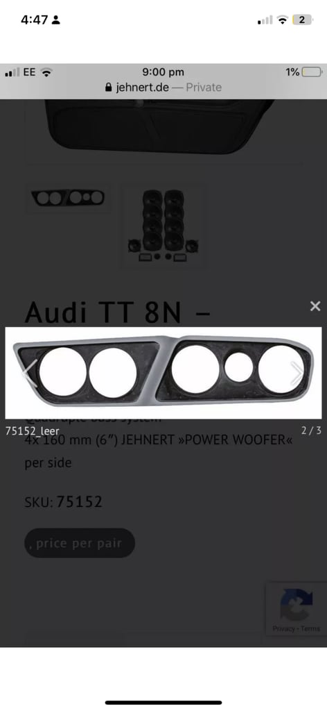 Audi TT jehnert speakers set up