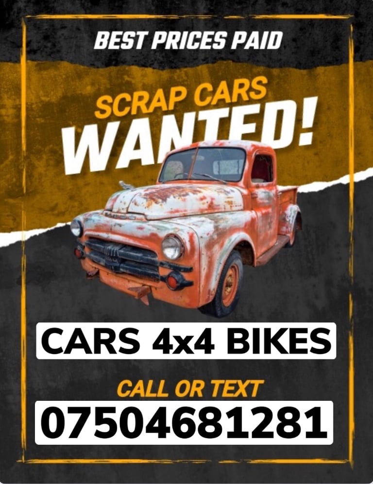 ☎️ SELL MY SCRAP CAR VAN FAST CASH COLLECT TODAY SCRAP DAMAGED ANY CONDITION 