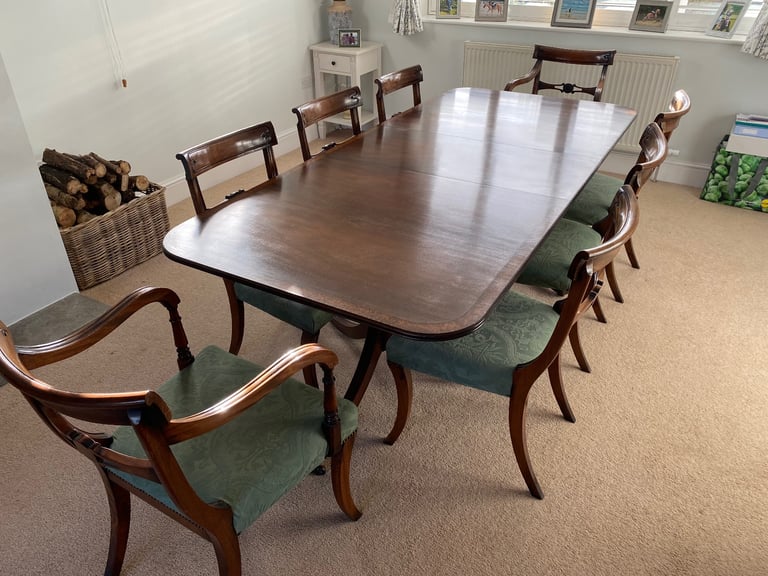 image for Dodges of Sherborne 8 Seater dining table and chairs