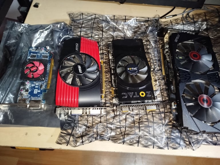 image for 4 untested graphics cards