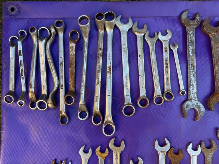 40-Piece Combination Spanners Tools Garage Mechanic's Motor DIY Retro Hand Tools