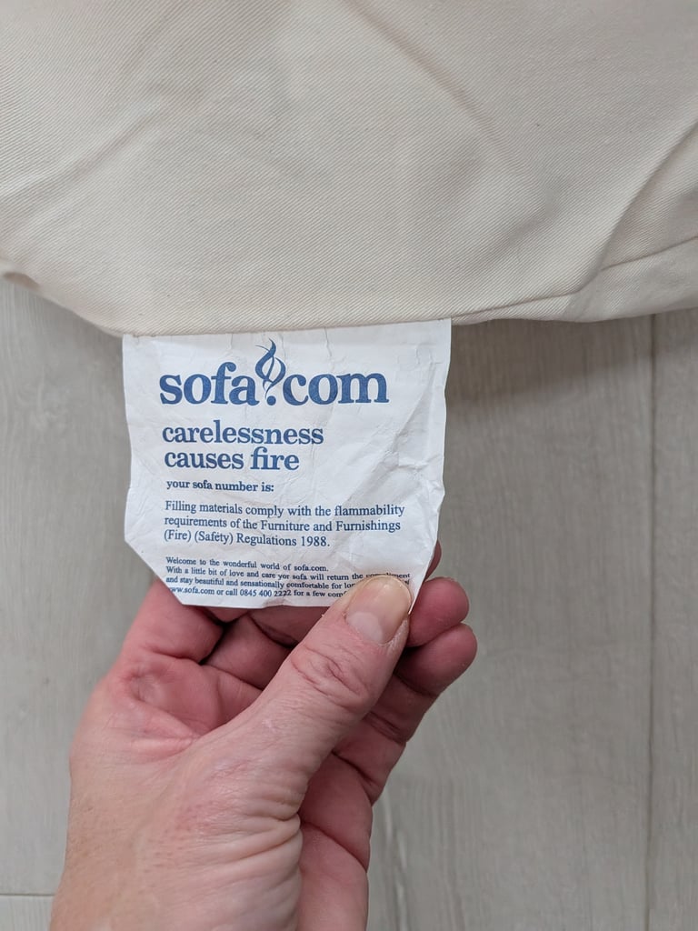 ONO..Stunning superior corner sofa, light blue quality feather filled and foam sofa