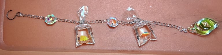Hanging decoration (fish in a bag)