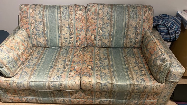 Sofa bed with sprung mattress