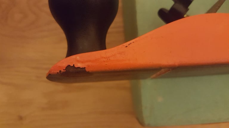 kunz 333b 8 inch length & 1 3/4 inch cutter orange plane boxed west germany 
