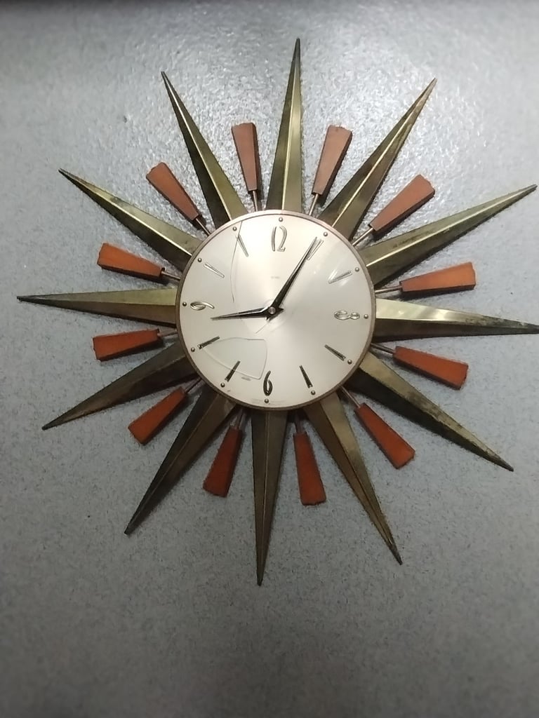 image for Metamec sunburst clock