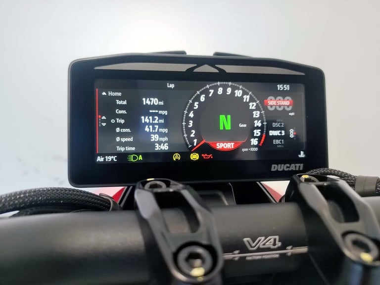 2025 Ducati Streetfighter V4S Ex-Demo Red 1,470 Miles | £325 Dep & £325 pcm