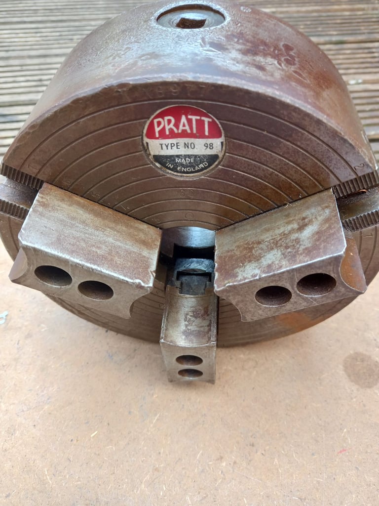 image for Pratt seven days half lathe chuck 