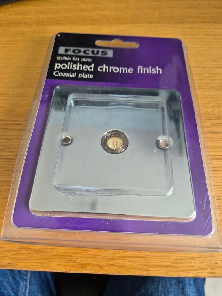 image for Polished Chrome finished Coaxial plate still in original packaging - Unused from Focus