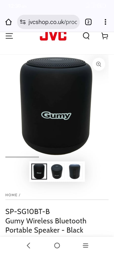 JVC gummy wireless speaker 