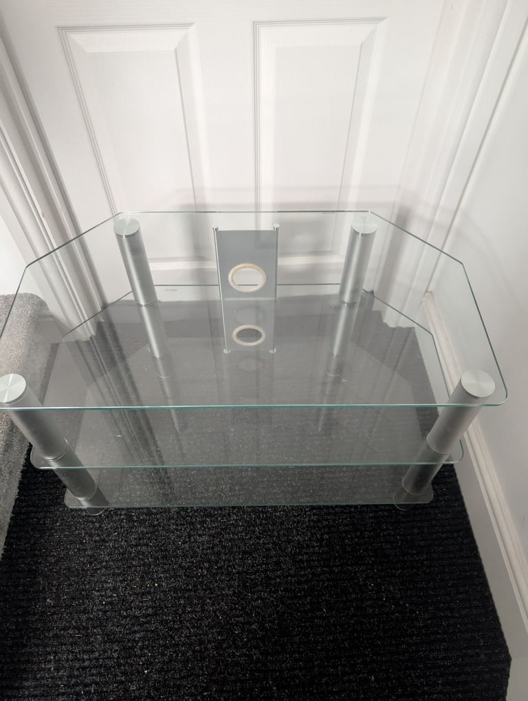 Glass TV stand 