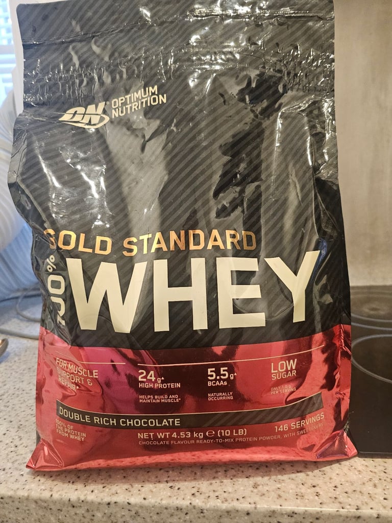 image for 4.53 kg Optimum Nutrition Gold Whey Standard Double Rich Chocolate