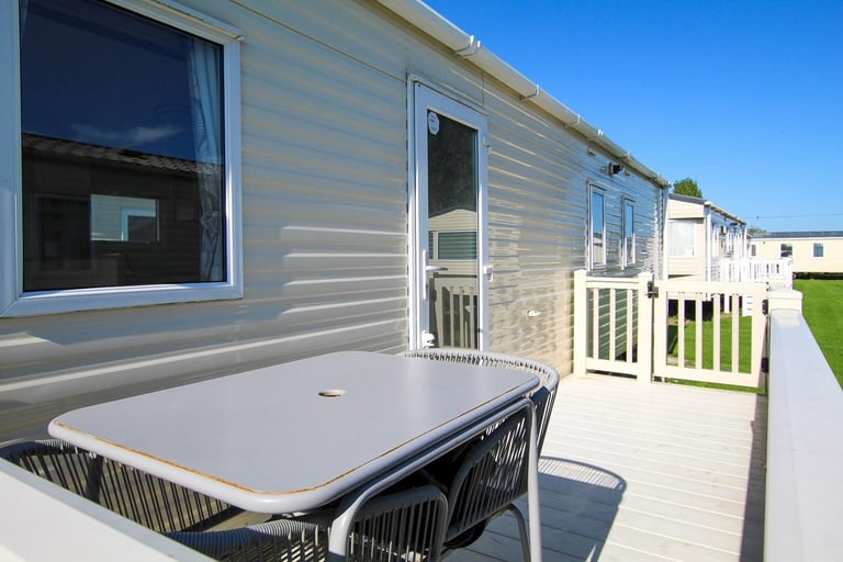 ABI Eminence 2014 static caravan at New Beach, Dymchurch, Kent. 6 berth
