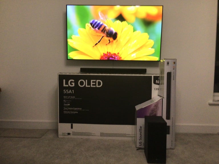 image for LG OLED 55” HDR 4k ULTRA HD SMART TV + WIRELESS LG SOUNDBAR