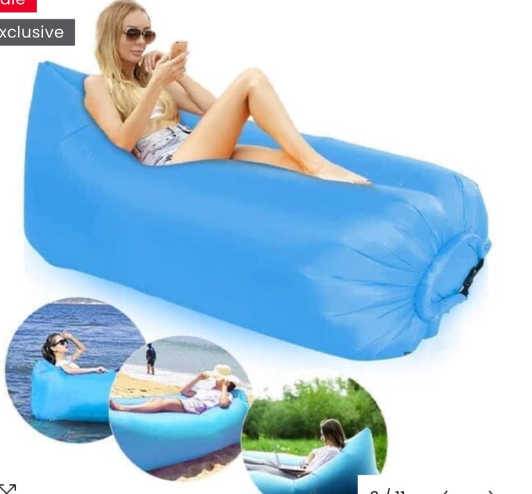 Air Puff: The Breeze Filled Lounger Portable Inflatable Sofa