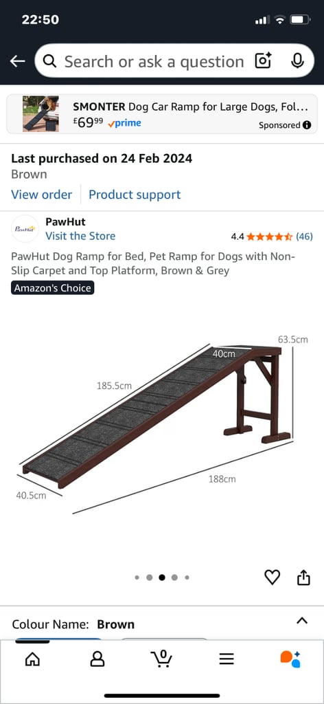 image for Pet ramp for bed