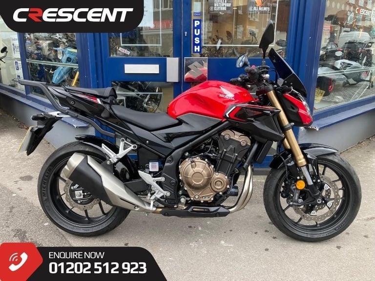 image for HONDA CB500 2024 - FSH - HUGGER - REAR GIVI RACK - PUIG SCREEN- TANK PAD 