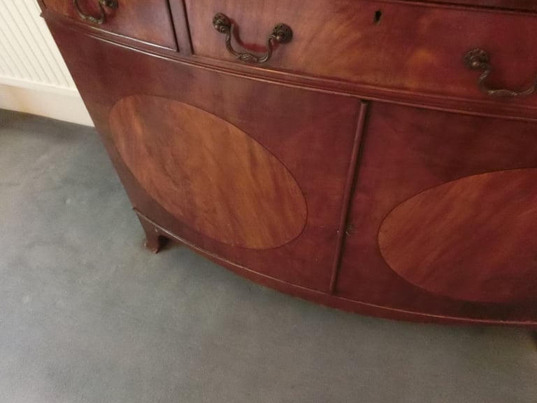 Antique Bow Fronted Sideboard - Warfield Berkshire
