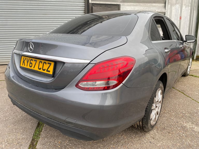 2018 67 REG MERCEDES C CLASS C200 SPORTS 2.0 AUTO DAMAGED REPAIRABLE SALVAGE