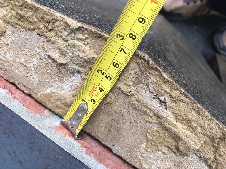 Sandstone twice weathered reclaimed coping stones