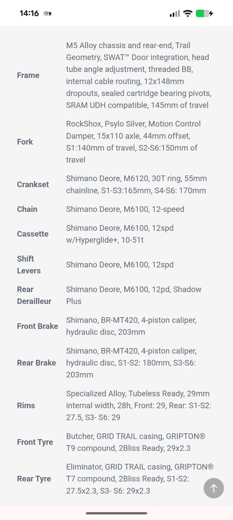 MTB - Specialized Stumpjumper 15 Alloy
