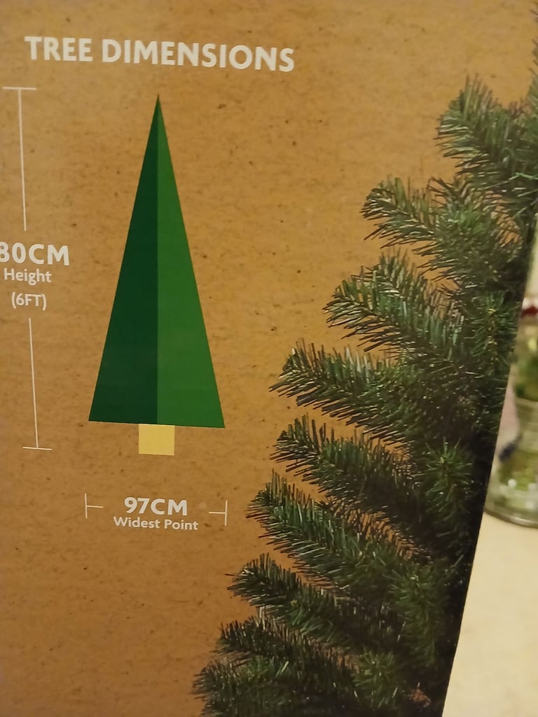 MORRISONS 6FT CHRISTMAS TREE 🎄 