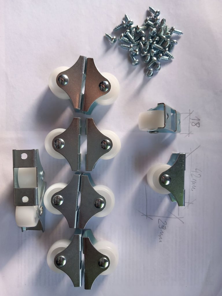 image for 12 x Light Duty Fixed Wheel Castor 