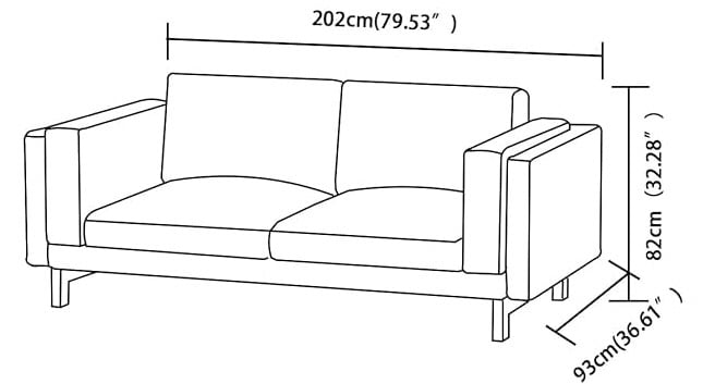 IKEA NOCKEBY SOFA – BROWN – GREAT CONDITION – DELIVERY AVAILABLE