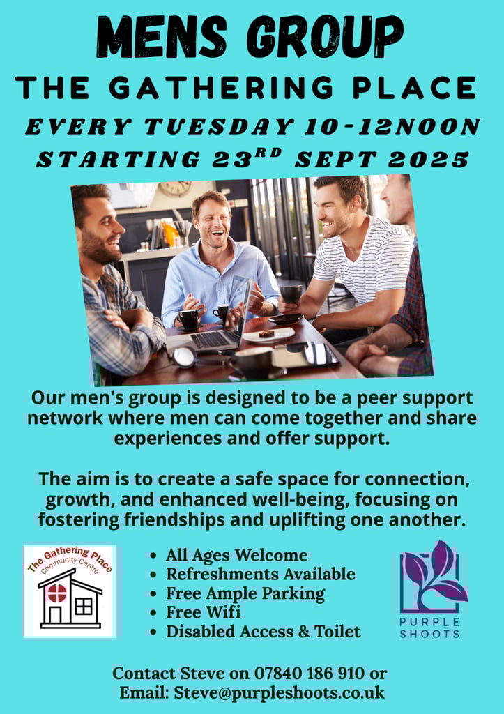 Weekly Men's Group in Rural Vale 