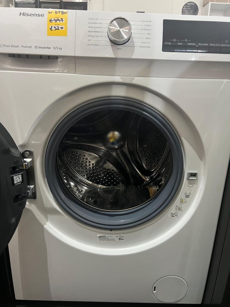 Hisense WDQA8014EVJM 8 kg/5 kg Washer Dryer