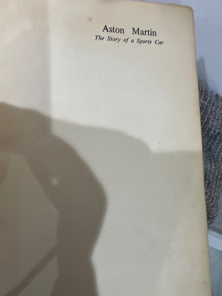 Aston Martin Story of a Sports Car Dudley Coram 1957 FIRST EDITION pub by MRP 