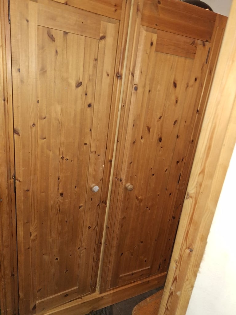 Large pine wardrobe 
