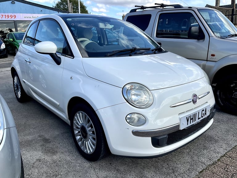 2011 Fiat 500 1.2 Lounge Hatchback 3dr Petrol Manual Euro 5 (s/s) (69 bhp)