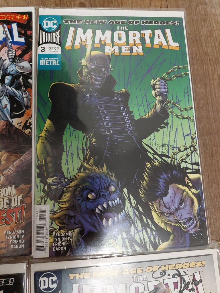Imortal men comic books by DC Comics issues 1 to 6