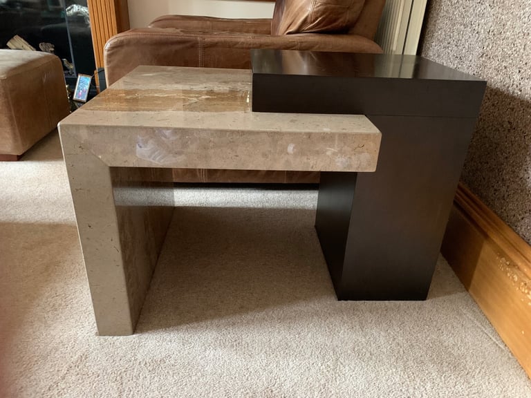 Coffee Tables - Large Stone - 2 x matching side tables & 1 x centre table by Stone International