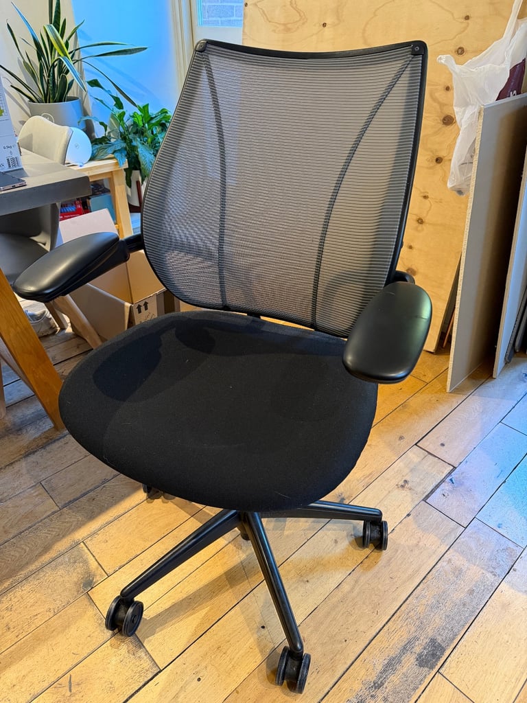 image for Humanscale black liberty office chair 