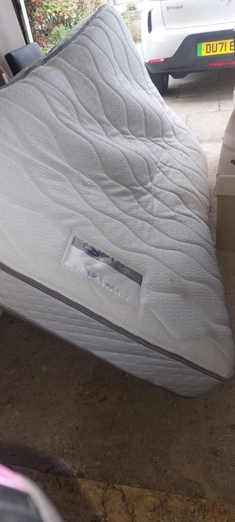 image for Divan bed and mattress not used hardly 
