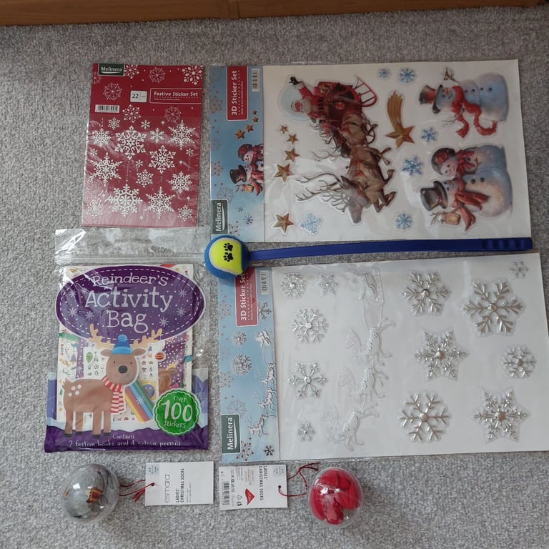 image for Christmas Decorations stickers bundle and gifts