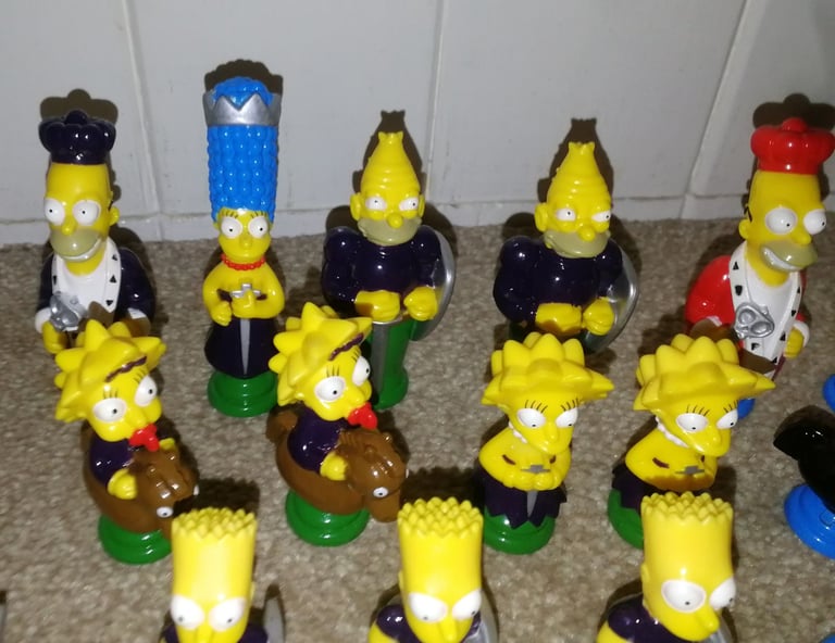 The Simpsons 3D Chess Character Pieces 31 Replacement Figures