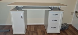 Desk, White, Good Condition, 120x55 cm