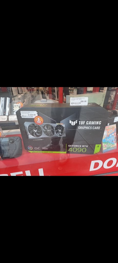 Asus GeForce RTX 4090 OC 24GB DDRX6 TUF Gaming Graphics Card