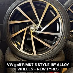 *BRAND NEW* VW STYLE 18” ALLOY WHEELS + BRAND NEW TYRES CLEARANCE (3 DESIGNS IN STOCK)