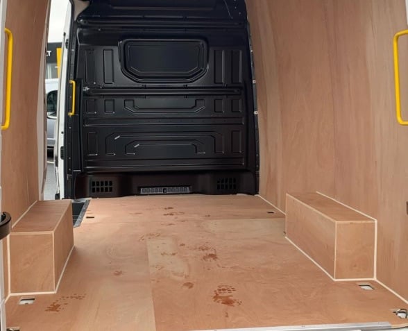 image for VW Crafter 2017-2025 Plywood Lining Wheel Arch Boxes Only