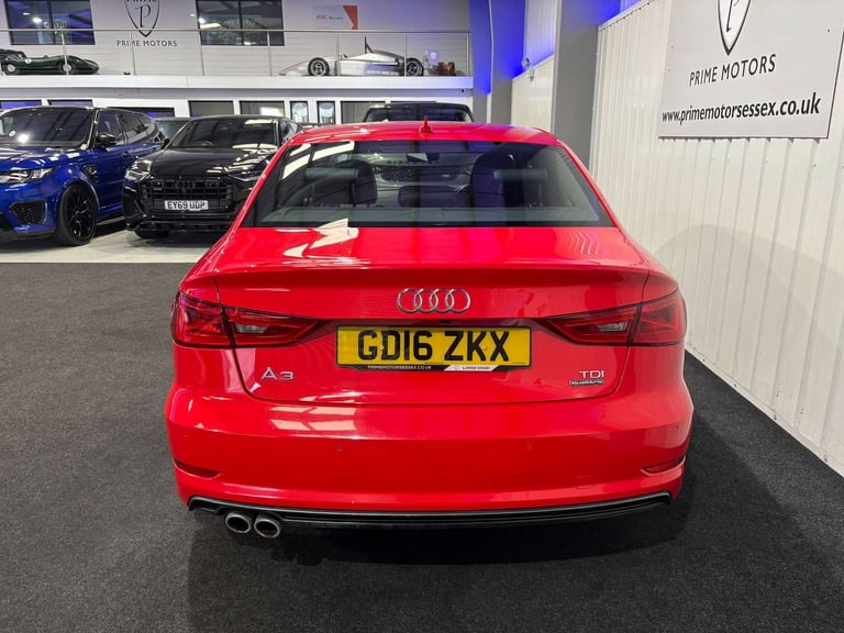 2016 Audi A3 2.0 A3 S Line Nav TDI Quattro Semi-Auto 4WD 4dr Saloon Diesel Automatic