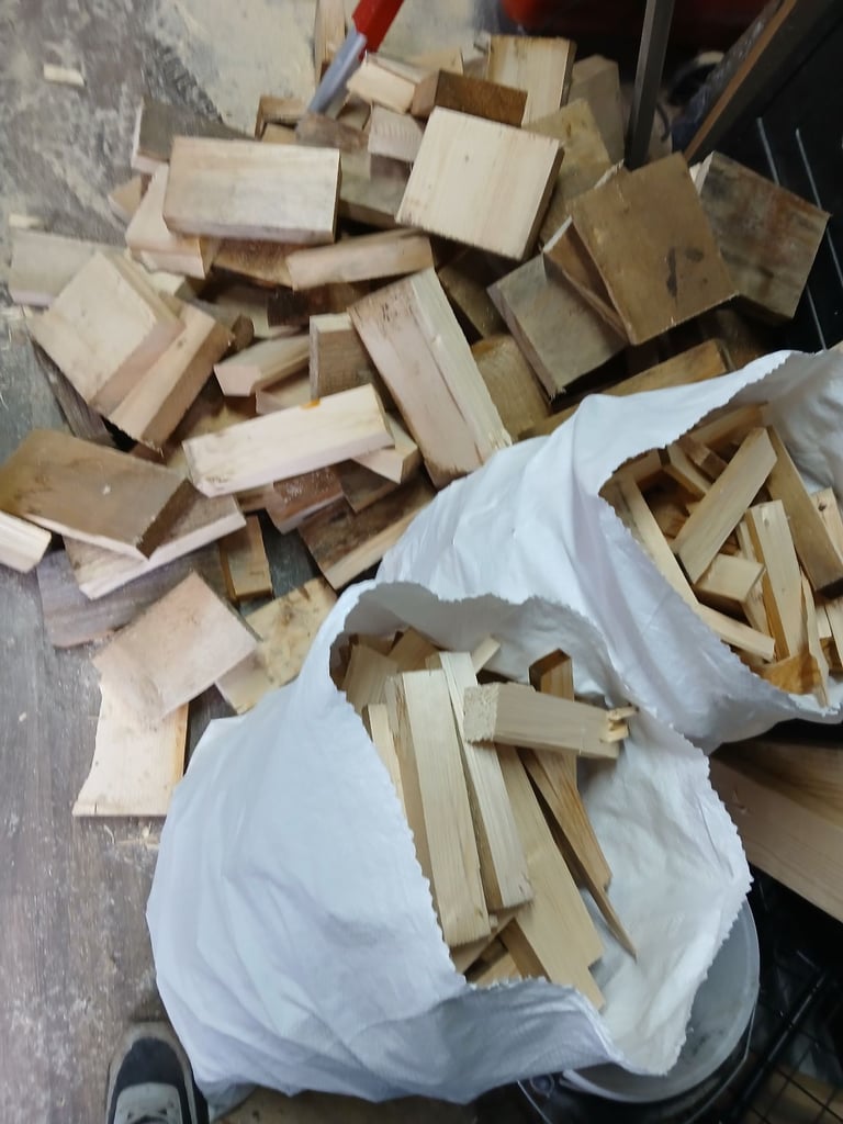 Big or small bags kindling