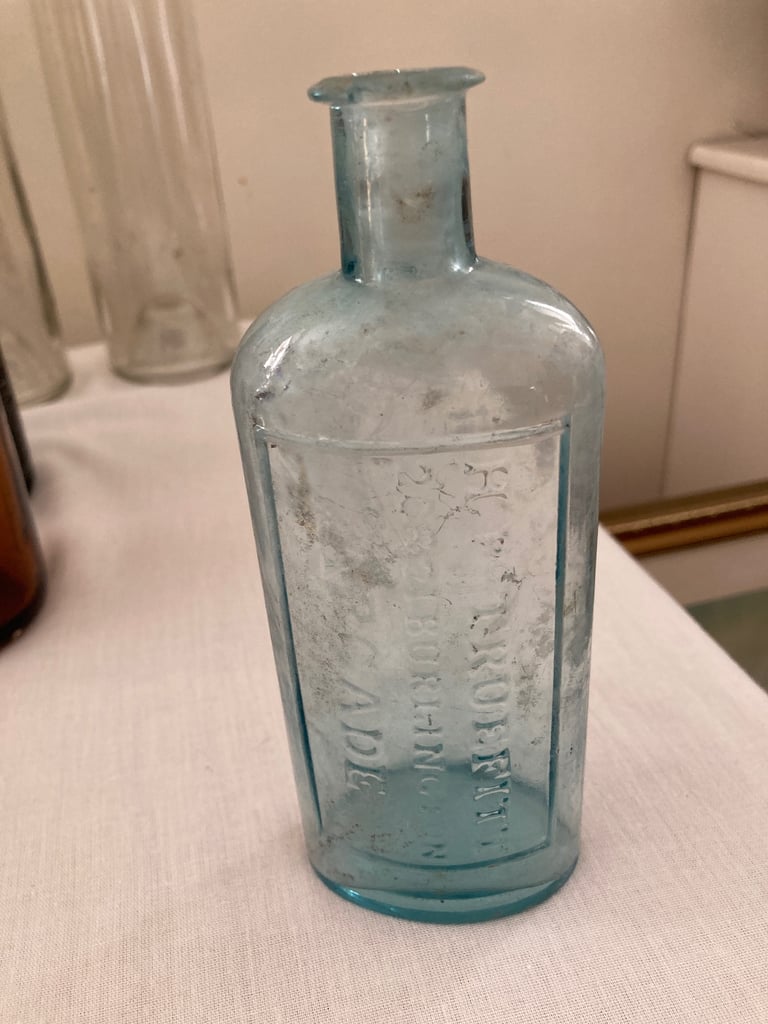 image for Antique blue bottle H P TRUEFITT