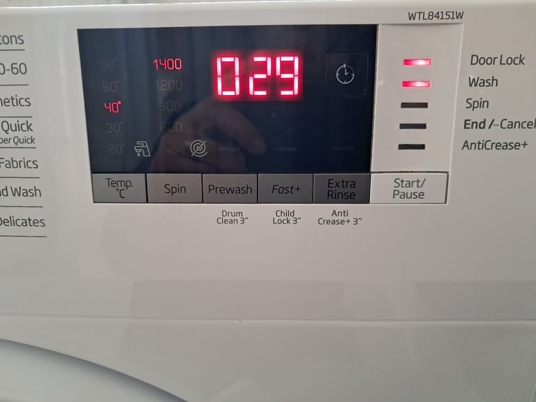 Beko washing machine 8kg 
