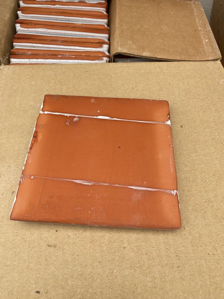 Terracotta glazed tiles