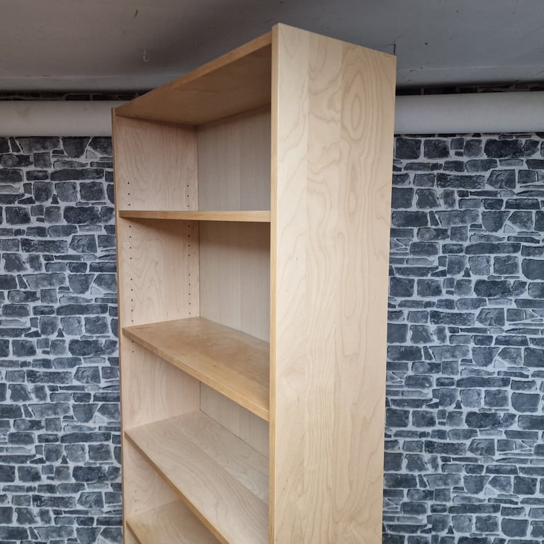 Pair of Tall Wooden Bookcases