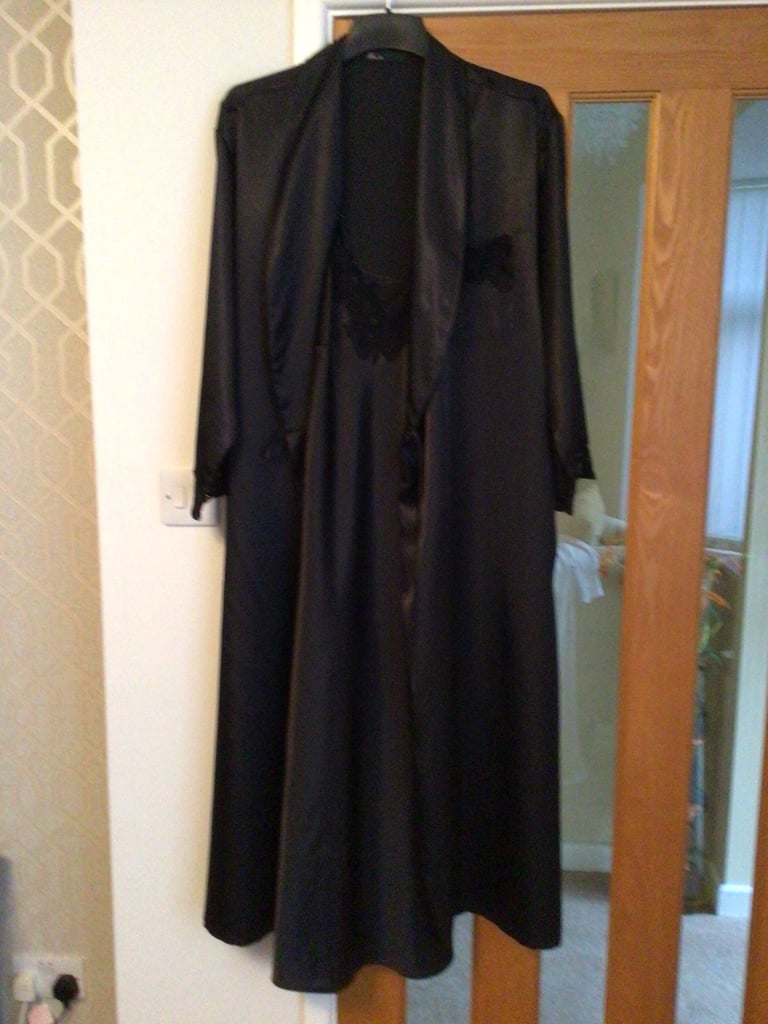 image for Never worn BHS Black nighty and dressing gown